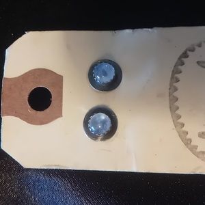 Sterling silver & genuine moon stone stud earrings. Beautiful stone .